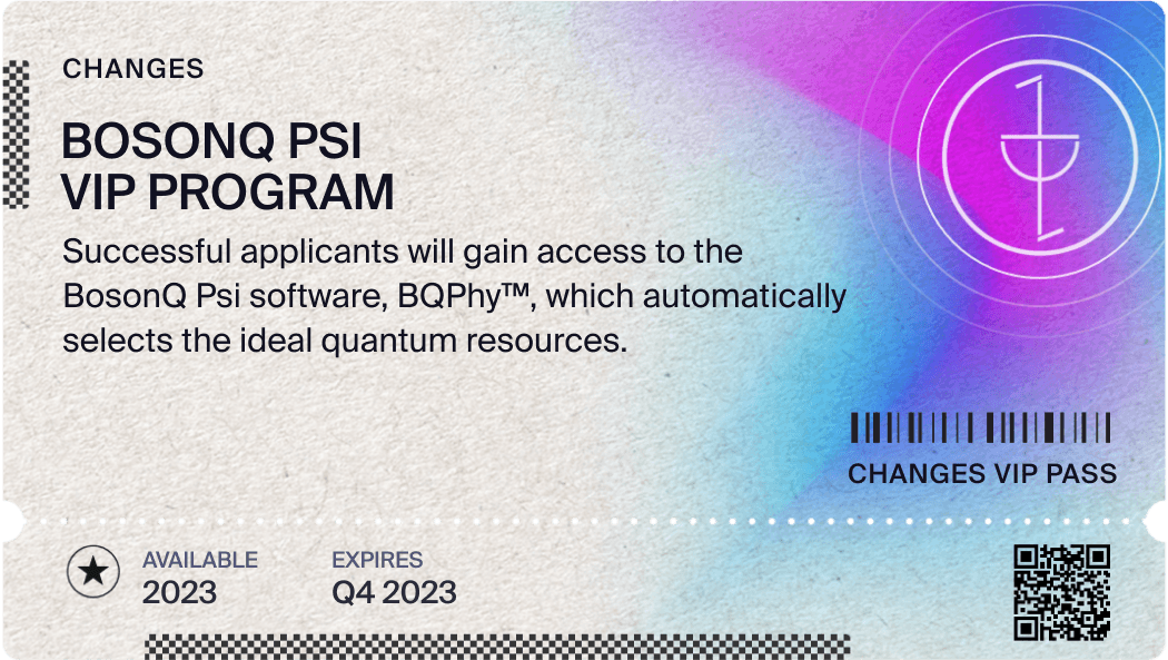 BosonQ PSI VIP Program
