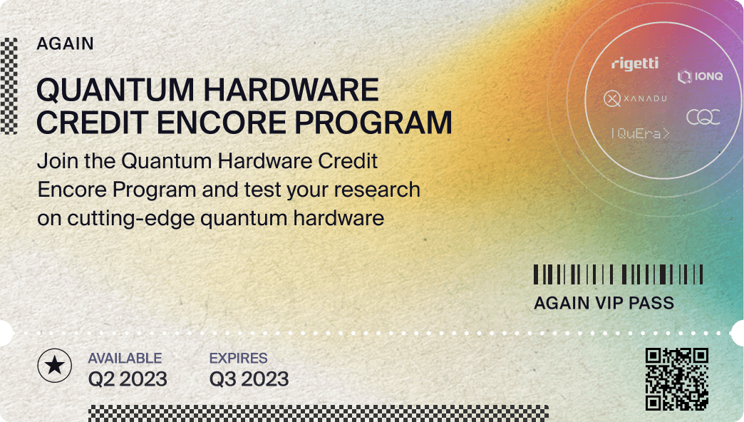 Quantum Hardware Encore Credit Program